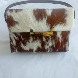 Genuine animal fur handbag